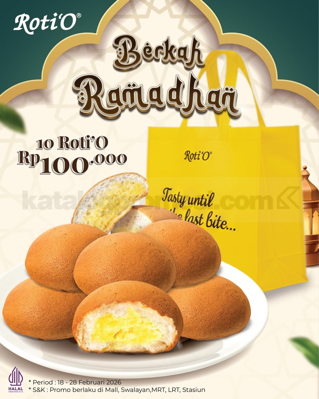 Promo Roti'O Berkah Ramadhan mulai Rp. 25.000 Promo Roti'O Berkah Ramadhan mulai Rp. 25.000 paket roti dan pastry hemat