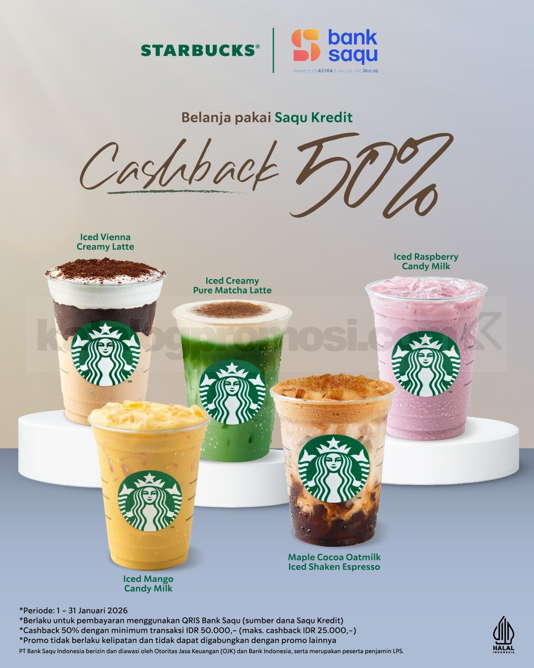 Promo Starbucks Bank Saqu Cashback 50% Promo Starbucks Bank Saqu Cashback 50%