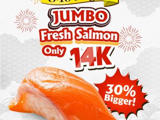 Promo Sushiro 8.8 jumbo fresh salmon Rp14.000 berlaku 8–10 Agustus 2025