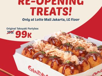 Promo Re-Opening Gindaco Lotte Mall Jakarta - Original Takoyaki Party Box cuma Rp 99K