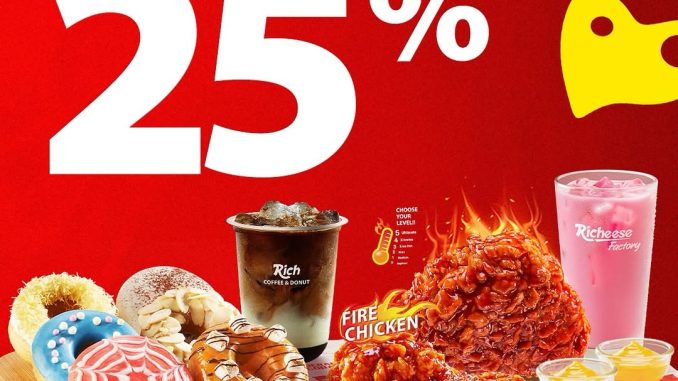 Promo Richeese Factory Spesial GoFood Diskon Hingga 25% 1