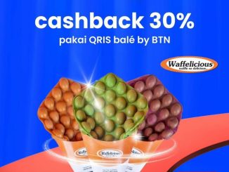 Promo Waffelicious Cashback 30% pakai Qris balé by BTN