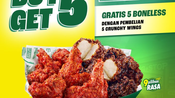 Promo Wingstop BUY 5 GET 5 FREE Boneless