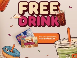 Promo Dunkin' Donuts Collect 10 Stamps Get Free 1 Drinks dengan hadiah minuman gratis setelah 10 stempel