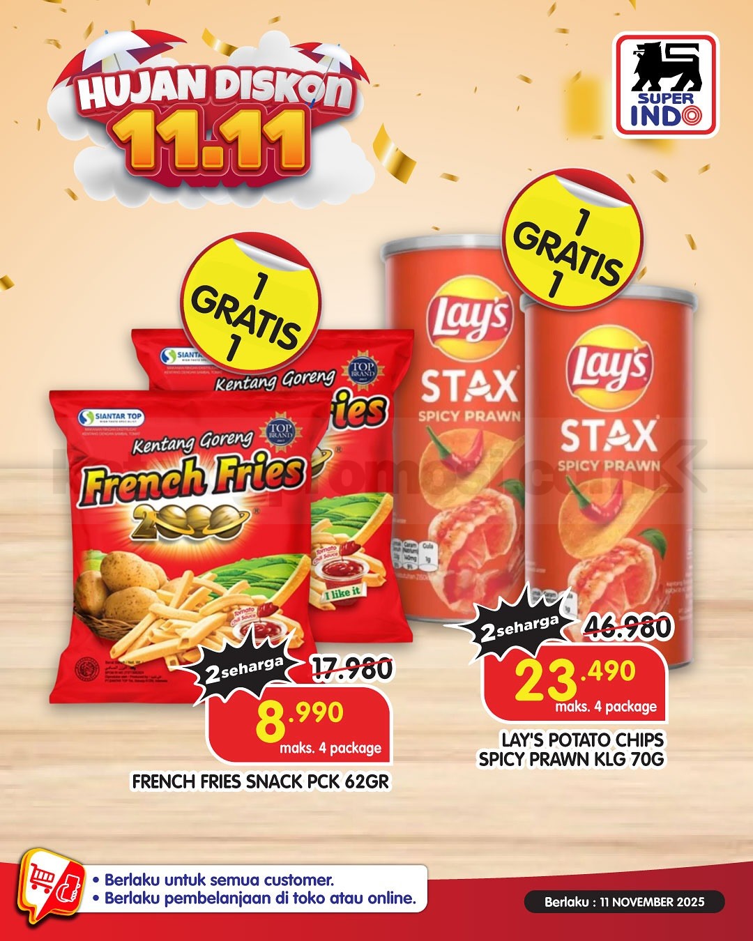 Promo Superindo 11.11 SUPER SALE BELI 1 GRATIS 1 Promo Superindo 11.11 SUPER SALE BELI 1 GRATIS 1 21