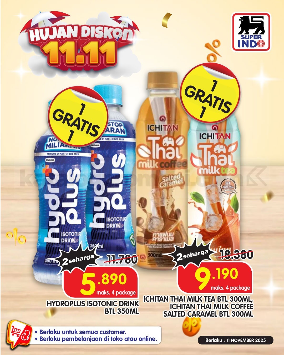 Promo Superindo 11.11 SUPER SALE BELI 1 GRATIS 1 Promo Superindo 11.11 SUPER SALE BELI 1 GRATIS 1 18