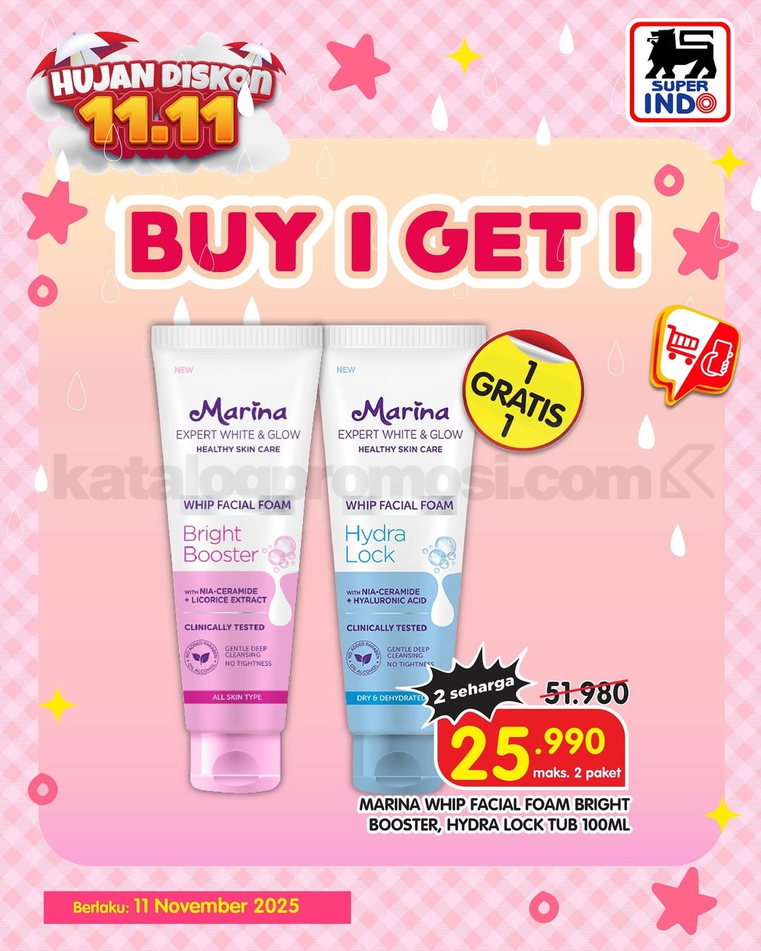 Promo Superindo 11.11 SUPER SALE BELI 1 GRATIS 1 Promo Superindo 11.11 SUPER SALE BELI 1 GRATIS 1 6
