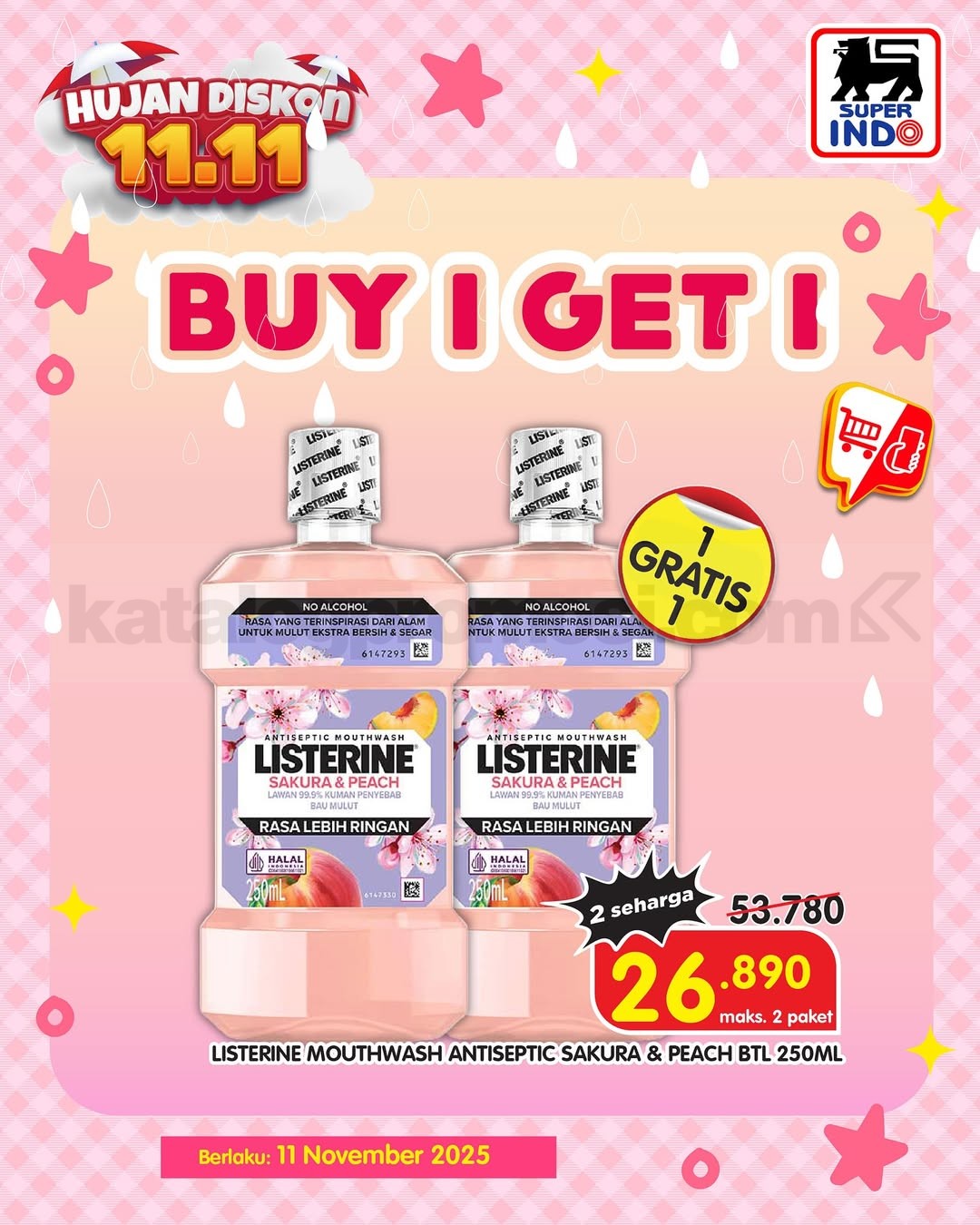 Promo Superindo 11.11 SUPER SALE BELI 1 GRATIS 1 Promo Superindo 11.11 SUPER SALE BELI 1 GRATIS 1 4
