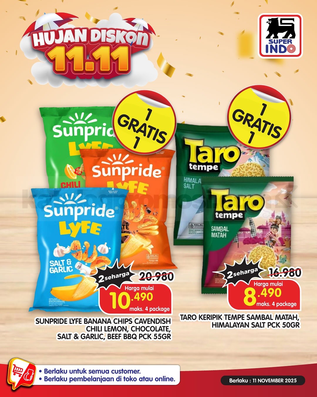 Promo Superindo 11.11 SUPER SALE BELI 1 GRATIS 1 Promo Superindo 11.11 SUPER SALE BELI 1 GRATIS 1 22