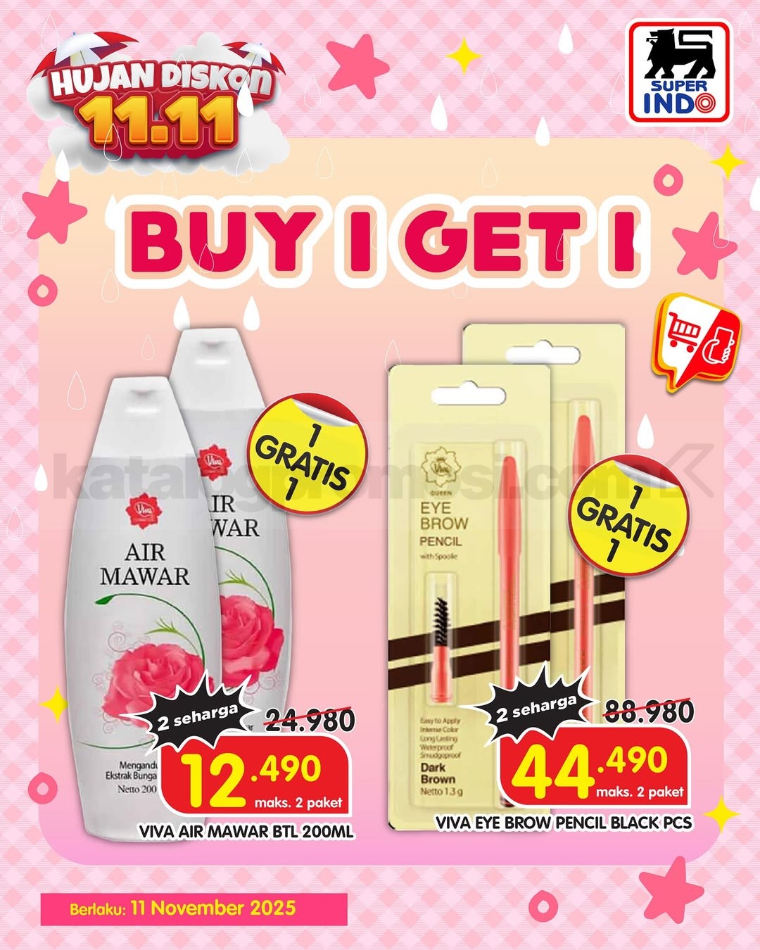 Promo Superindo 11.11 SUPER SALE BELI 1 GRATIS 1 Promo Superindo 11.11 SUPER SALE BELI 1 GRATIS 1 5