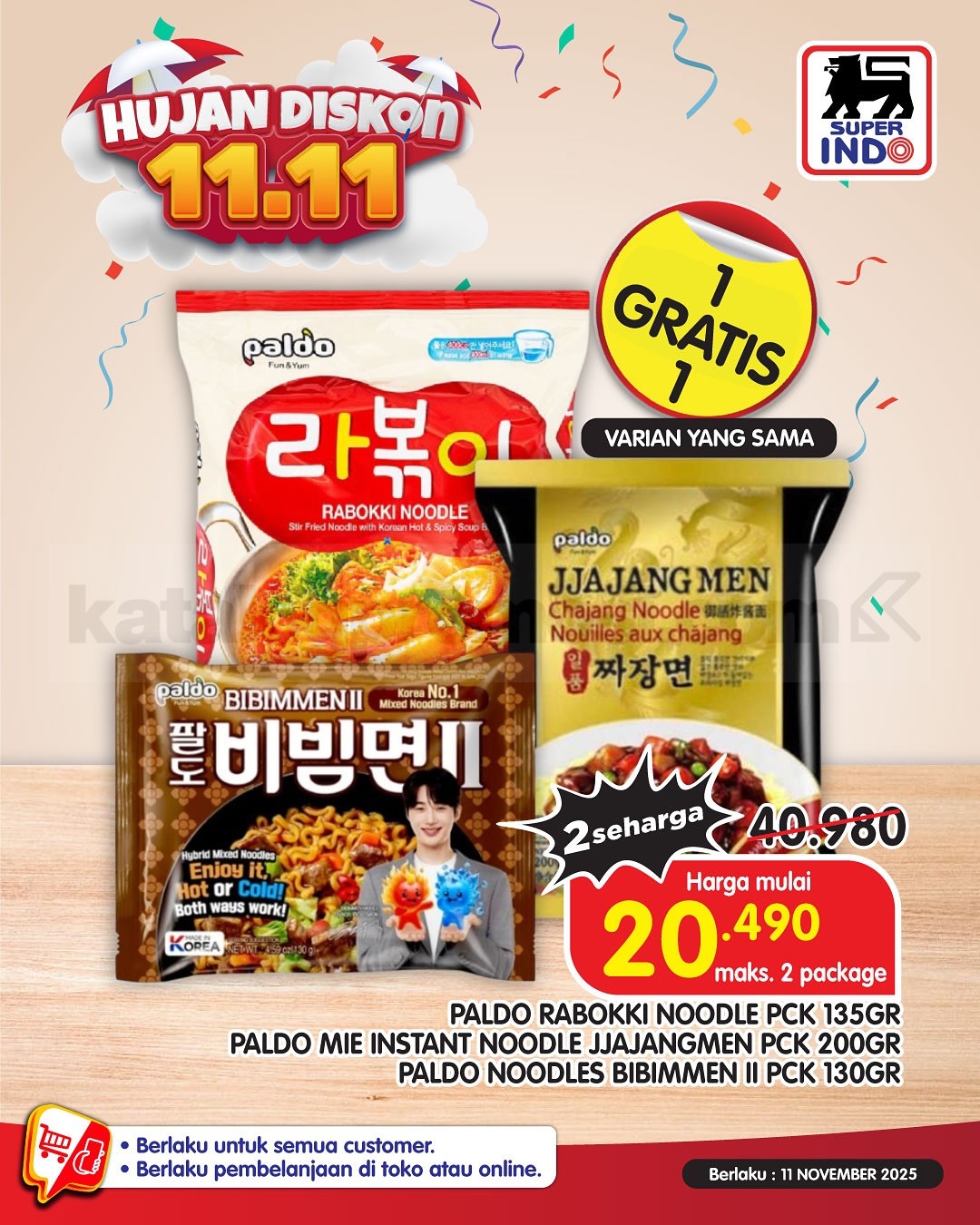 Promo Superindo 11.11 SUPER SALE BELI 1 GRATIS 1 Promo Superindo 11.11 SUPER SALE BELI 1 GRATIS 1 9