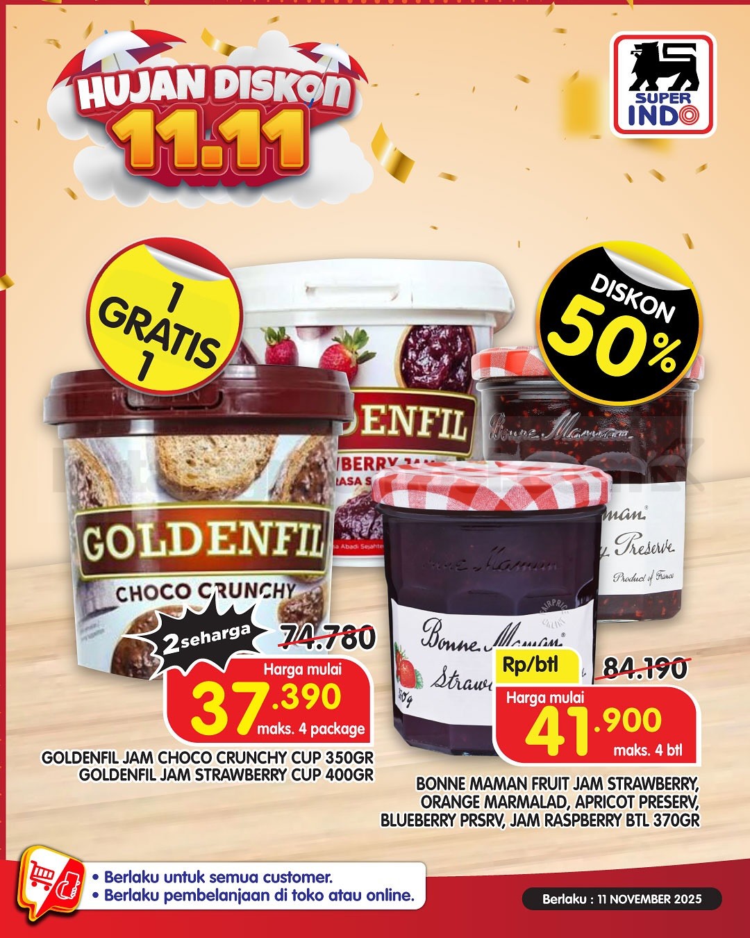 Promo Superindo 11.11 SUPER SALE BELI 1 GRATIS 1 Promo Superindo 11.11 SUPER SALE BELI 1 GRATIS 1 26