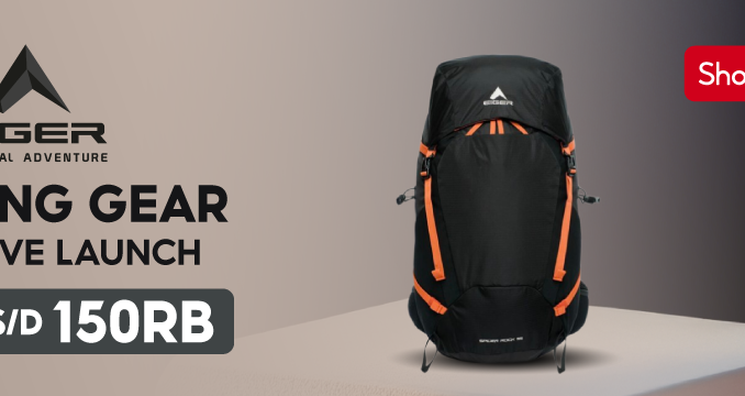EIGER Camping Gear Exclusive Launch Hadir di Shopee Mall Diskon hingga 150K