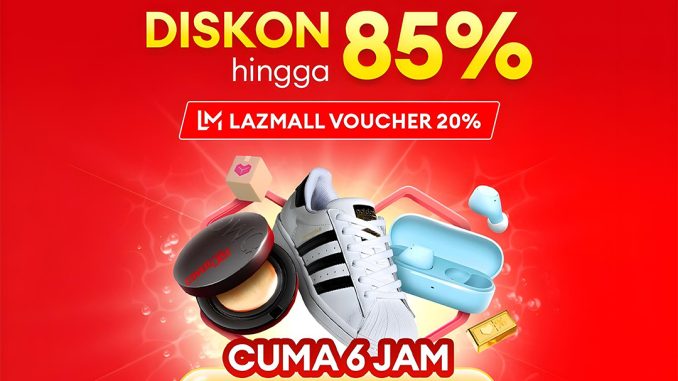 Lazada 7.7 SALE! Diskon hingga 85% + LazMall Voucher 20%
