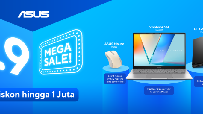 Promo ASUS di Blibli 9.9 Diskon hingga 1 Juta