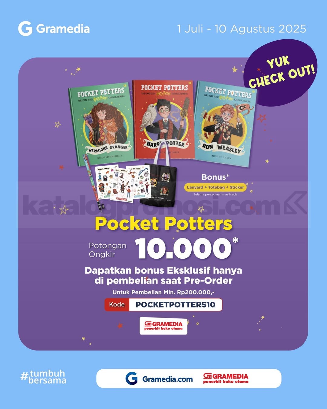 Promo Gramedia Pre Order Pocket Potters dapatkan Bonus Eksklusif 