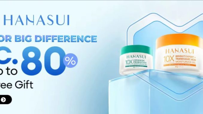 Promo Hanasui di Lazada Diskon hingga 80% + Extra Free Gift
