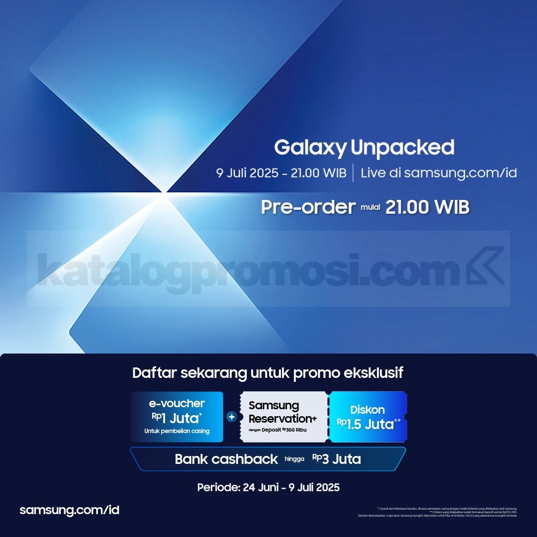 Promo Samsung Diskon Jutaan Rupiah Spesial Galaxy Unpacked 2025!