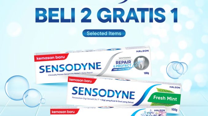 Promo Sensodyne di Blibli 14th Anniversary - BELI 2 GRATIS 1!