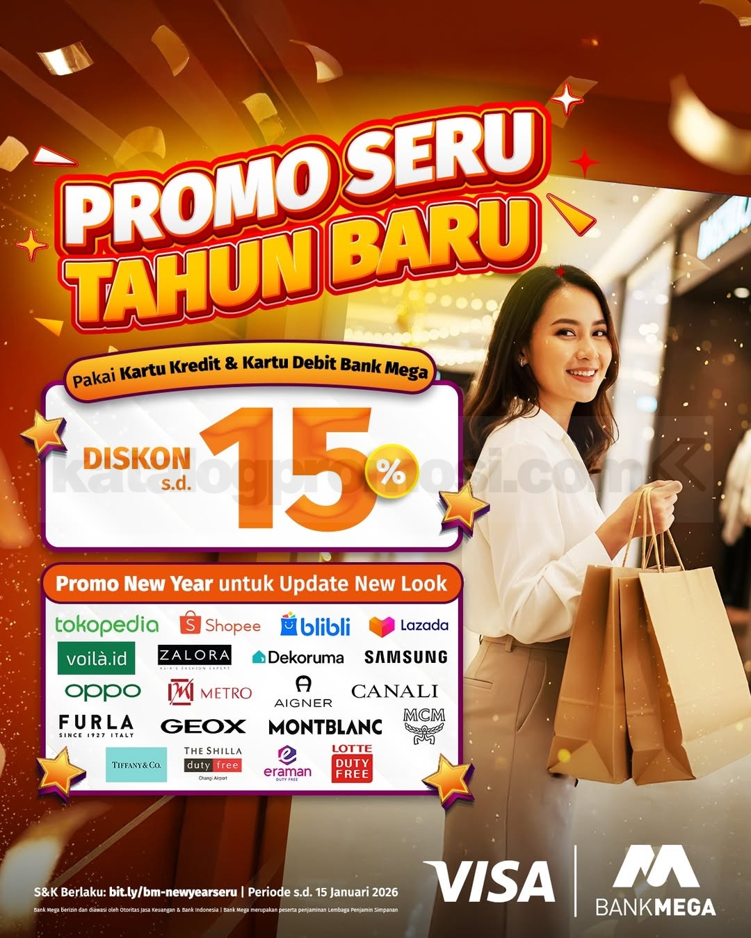 Promo Seru Tahun Baru Bank Mega - Diskon hingga 50%! Promo Seru Tahun Baru Bank Mega - Diskon hingga 50%!