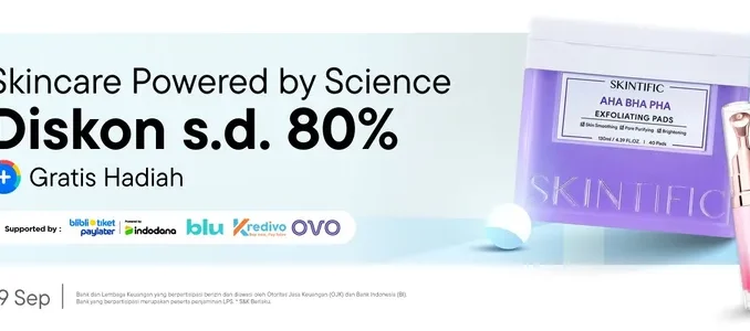 Promo Skintific di Blibli Diskon hingga 80% + Gratis Hadiah