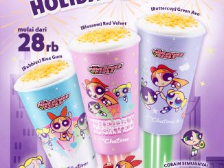 Promo Chatime x The Powerpuff Girls Holiday Heroes mulai Rp. 28.000 dengan menu minuman tematik dan bundle hotdakk