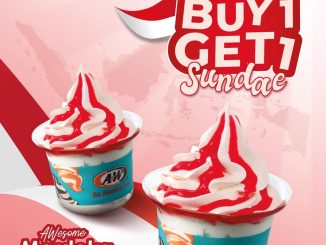 Promo A&W Merdeka Deals Buy 1 Get 1 Sundae