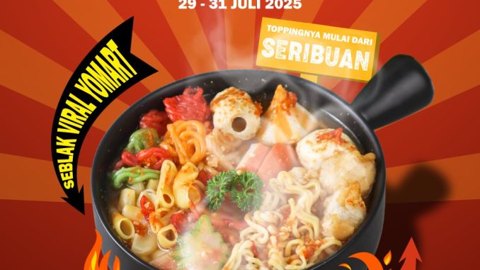 Bazar Nyeblak Yomart Ranca Bolang dengan pilihan topping mulai Rp1.000