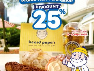 Promo Beard Papa’s Spesial BCA Hari Pelanggan Diskon 25%