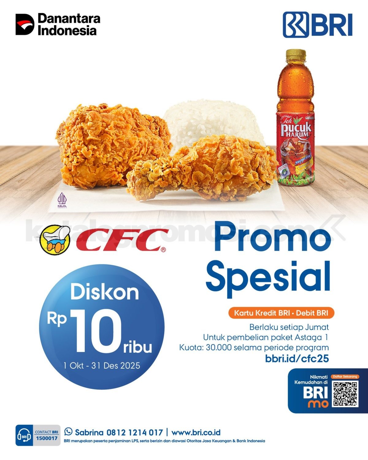 Promo CFC Spesial BRI Diskon Rp10.000 untuk Paket Astaga 1 Promo CFC Spesial BRI Diskon Rp10.000 untuk Paket Astaga 1