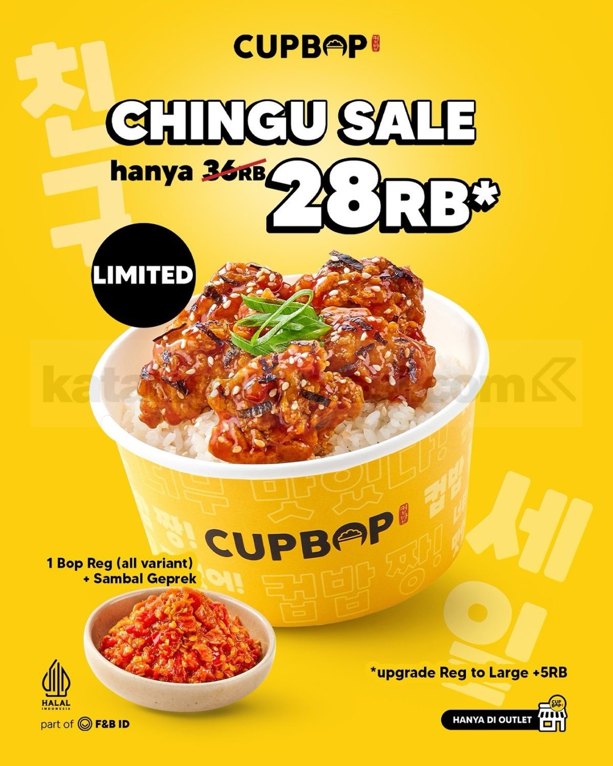 Promo CUPBOP Cinggu Sale Cuma 28rb* Promo CUPBOP Cinggu Sale Cuma 28rb* 1