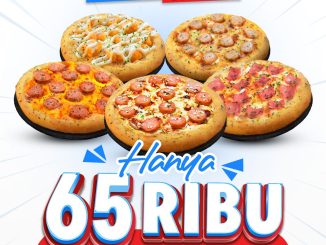 Promo Domino's Pizza Papi Mini 5 Pizza Mania cuma Rp. 65RB