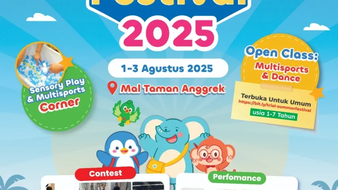 DECATHLON Summer Festival 2025 di Mal Taman Anggrek untuk anak usia 1–7 tahun