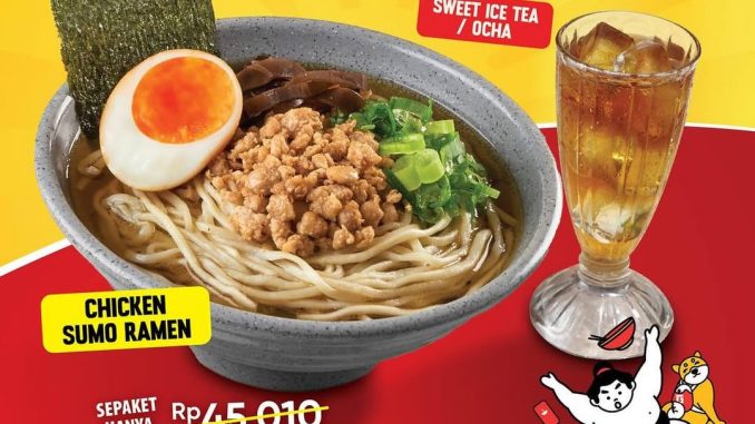 Promo Gokana Ramen Deals Paket Chicken Sumo Ramen + Minum cuma Rp17.000