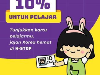 Promo K-STOP Spesial Pelajar Diskon 10% untuk Menu Makanan