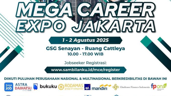 Mega Career Expo Jakarta di GSG Senayan 1