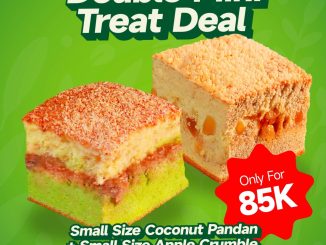 Promo Nanyang Double Mini Treat Deal Rp. 85.000 Coconut Pandan dan Apple Crumble