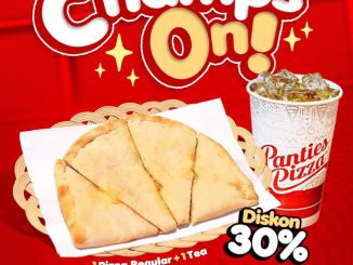 Promo Panties Pizza Harpelnas Diskon 30% untuk 1 Pizza Regular + 1 Tea