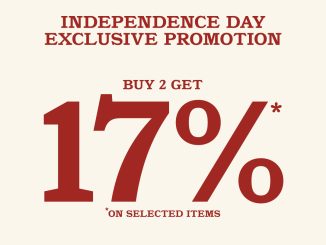 Promo TIMBERLAND independence Day Buy 2 Get Disc 17%*