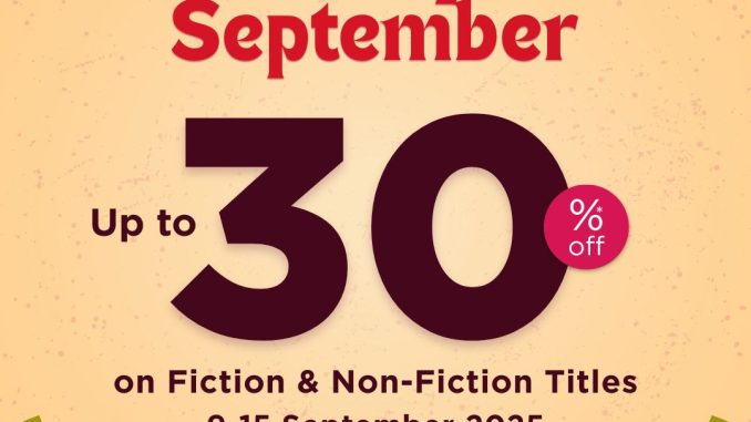 Periplus September Promo Discount Up To 30% Off* 1
