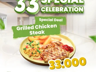 Promo Abuba Steak Reopening Cipete Grilled Chicken Steak Rp. 33.000 untuk steak spesial ulang tahun