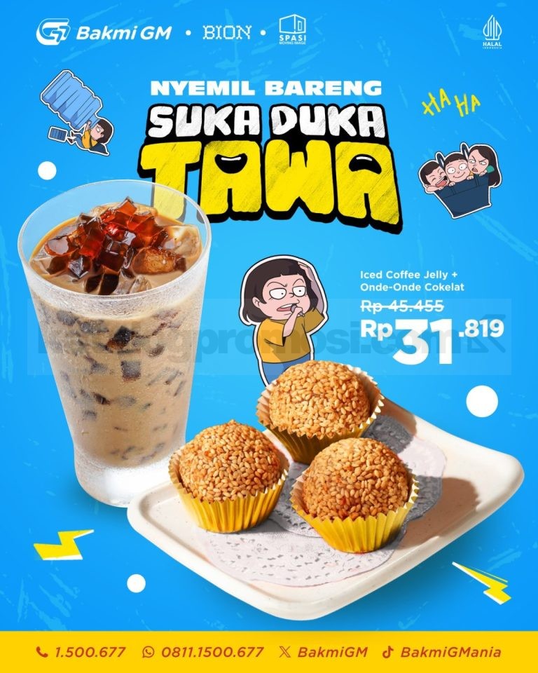 Promo Bakmi GM Nyemil Bareng Suka Duka Tawa Rp. 31 ribuan