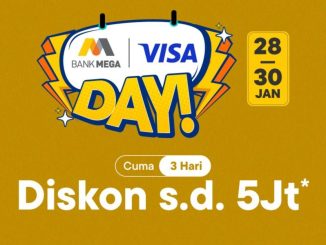 Promo Blibli Bank Mega Day Diskon hingga 5 Juta dengan pembayaran kartu kredit Bank Mega Visa