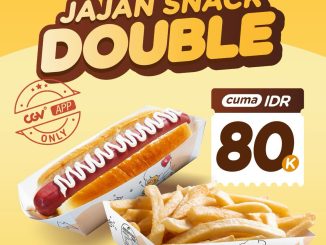 Promo CGV 8.8 Double Seru jajan 2 snack Rp80.000 berlaku 7–9 Agustus 2025 di semua lokasi CGV