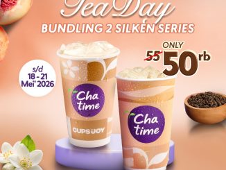 Promo Chatime Special Tea Day 2 Silken Series Rp. 50.000 untuk mix & match minuman favorit