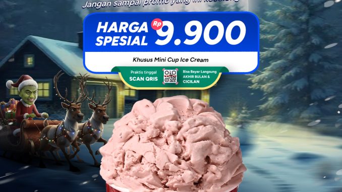 Promo Cold Stone Bank Saqu Ka99et Mini Cup Rp. 9.900 dengan QRIS Bank Saqu