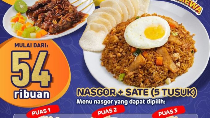 Promo D'COST Paket Puas Nasgor + Sate mulai Rp54.545 berlaku 4-17 Juli 2025 di seluruh outlet D'COST