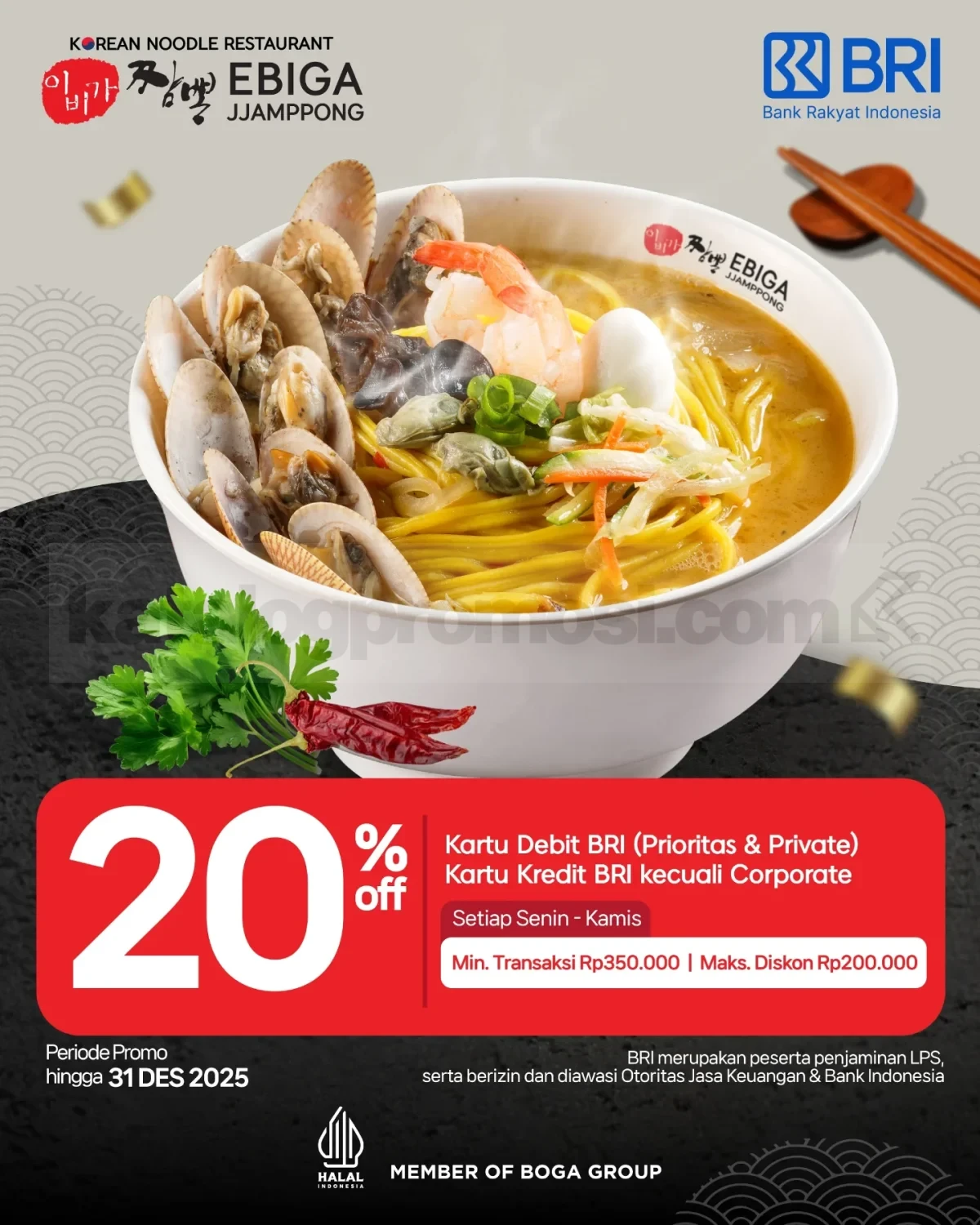 Promo Ebiga Jjamppong Diskon Bank hingga 30% Promo Ebiga Jjamppong Diskon Bank hingga 30% 3