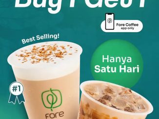 Promo Fore Coffee Buy 1 Get 1 semua menu berlaku 31 Oktober 2025 via aplikasi Fore Coffee.