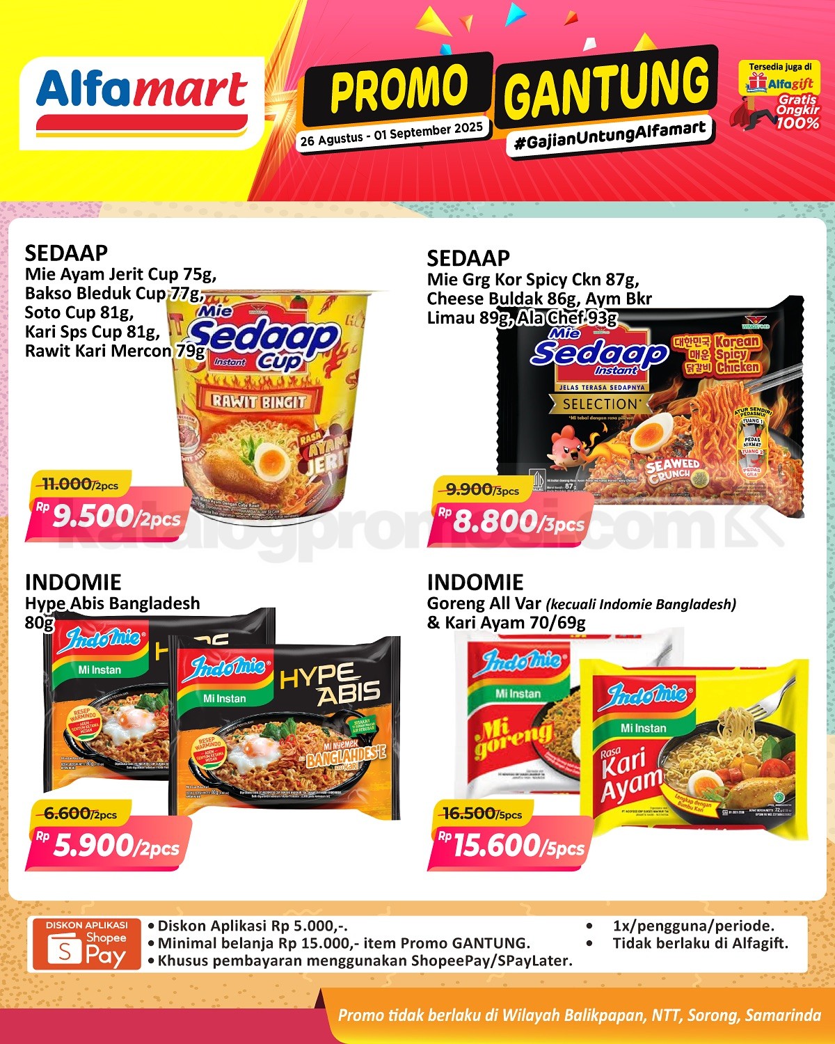 Promo GANTUNG ALFAMART / GAJIAN UNTUNG 26 Agustus – 01 September 2025 ...